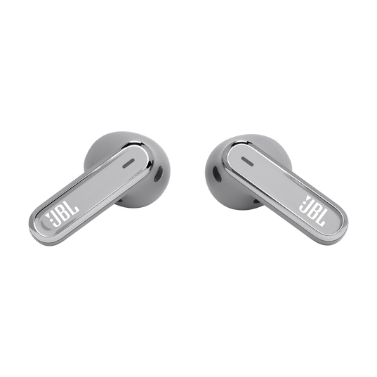 JBL Live Flex - Silver - True wireless Noise Cancelling earbuds - Detailshot 4